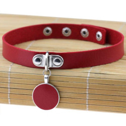 Joy Jewels Ras de cou Round Moon Rouge